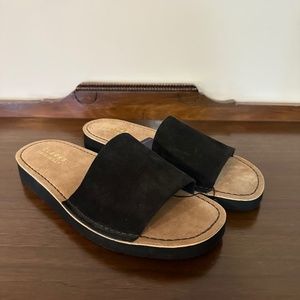 Clarks Leather Slides